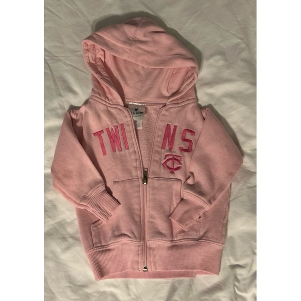 Minnesota Twins pink pink zip up jacket sz 6 months by Soft as a Grape.